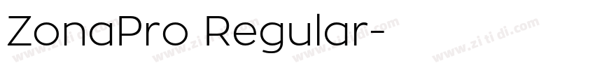 ZonaPro Regular字体转换